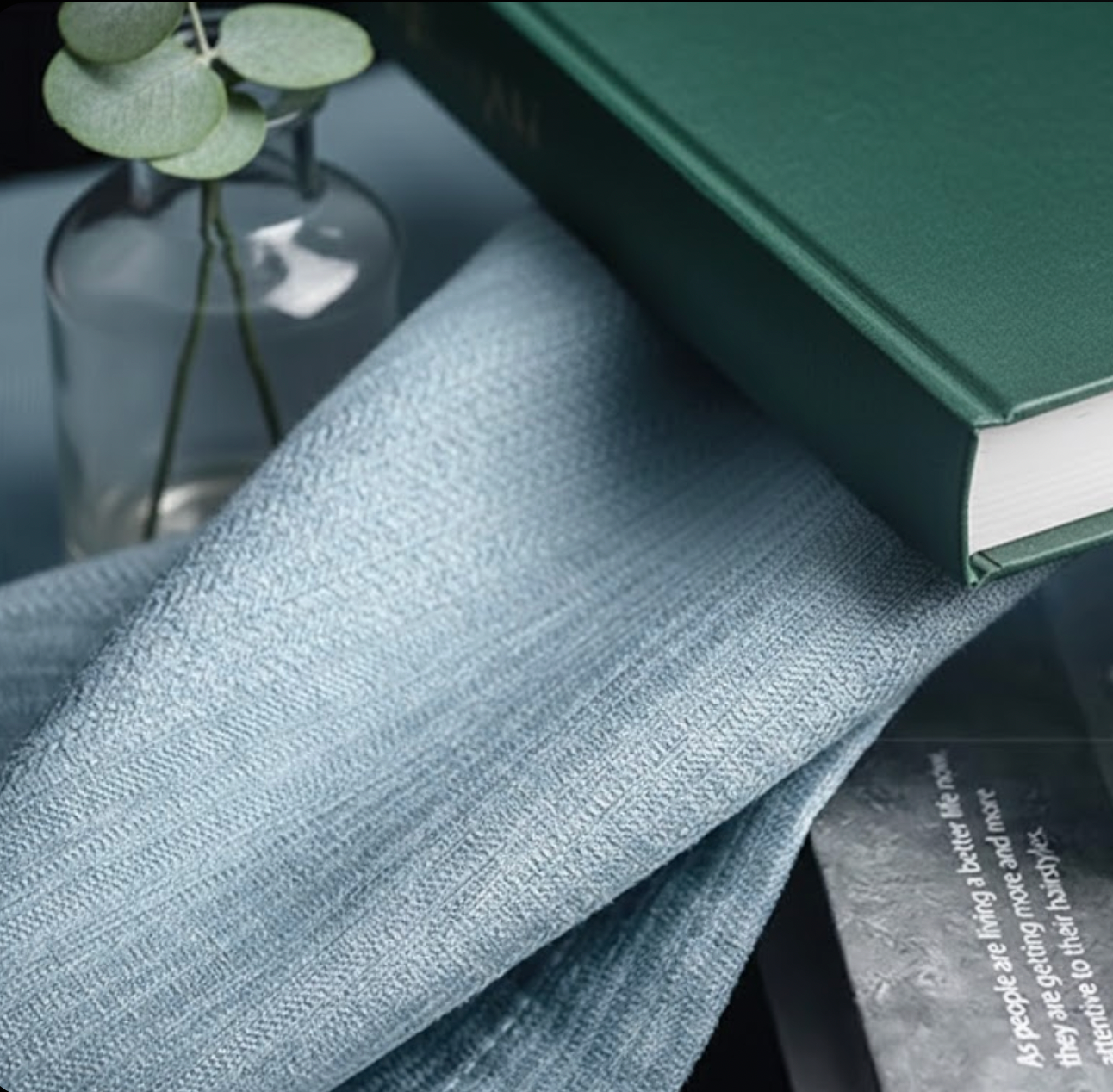 Rideau bleu insonorisé pour chambre et salon | Silenza | Instant Rideau