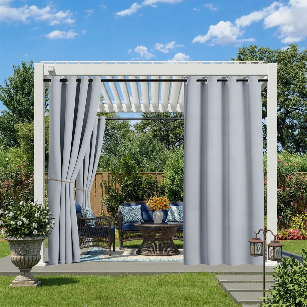 rideau exterieur gris cedralis | Instant rideau