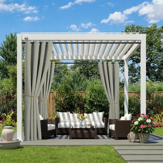 rideau extérieur cedralis couleur taupe | instant rideau