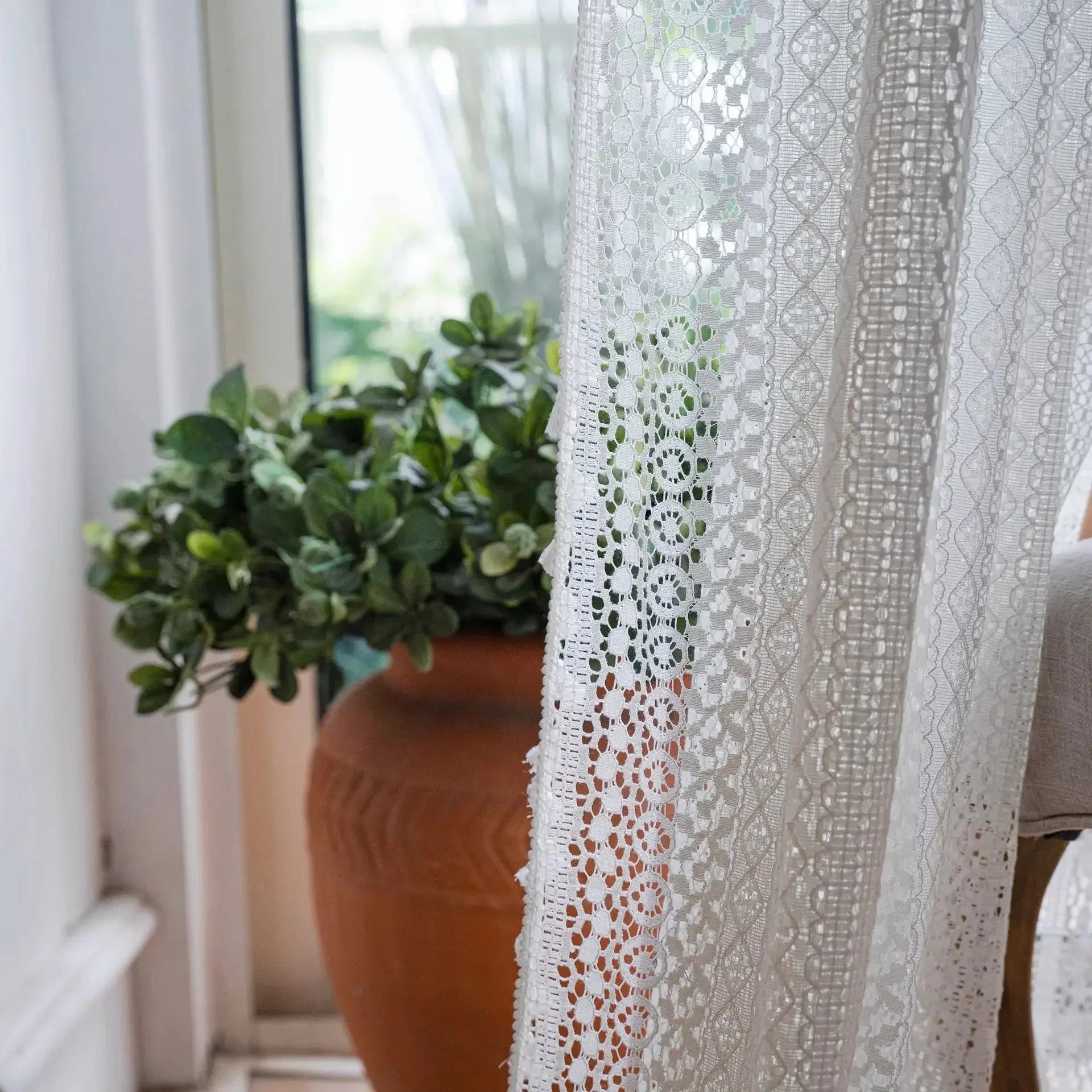 Rideau coton blanc | Tisséo | Instant Rideau