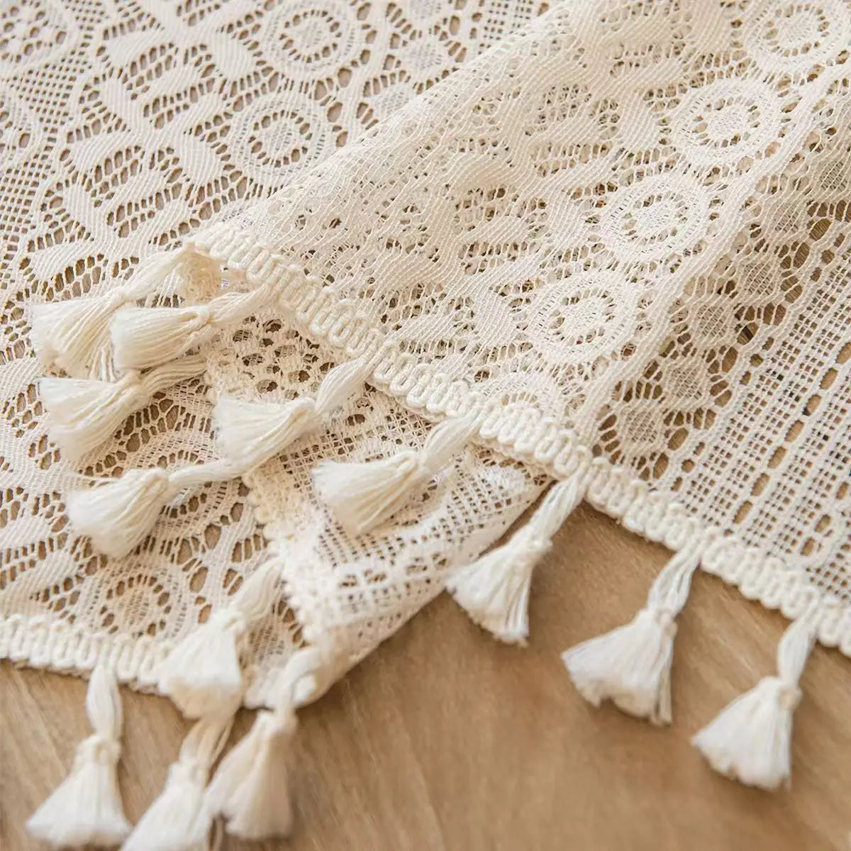Rideau court dentelle pampilles | Pampia | Instant Rideau