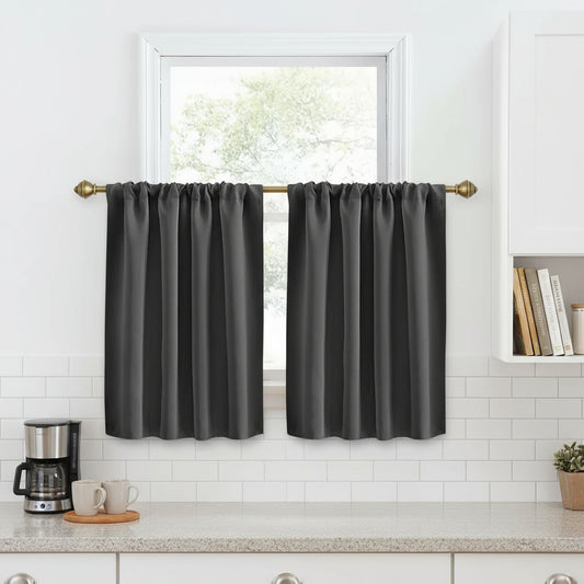 rideau de cuisine gris anthracite | Aromis | Instant rideau