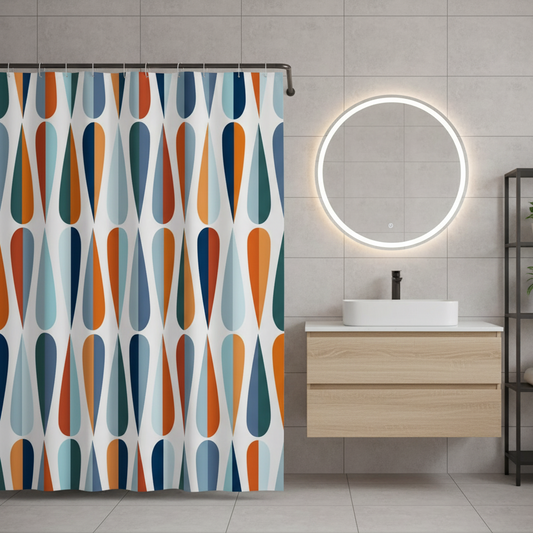 Rideau de douche design pour salle de bain | Hydra | Instant rideau