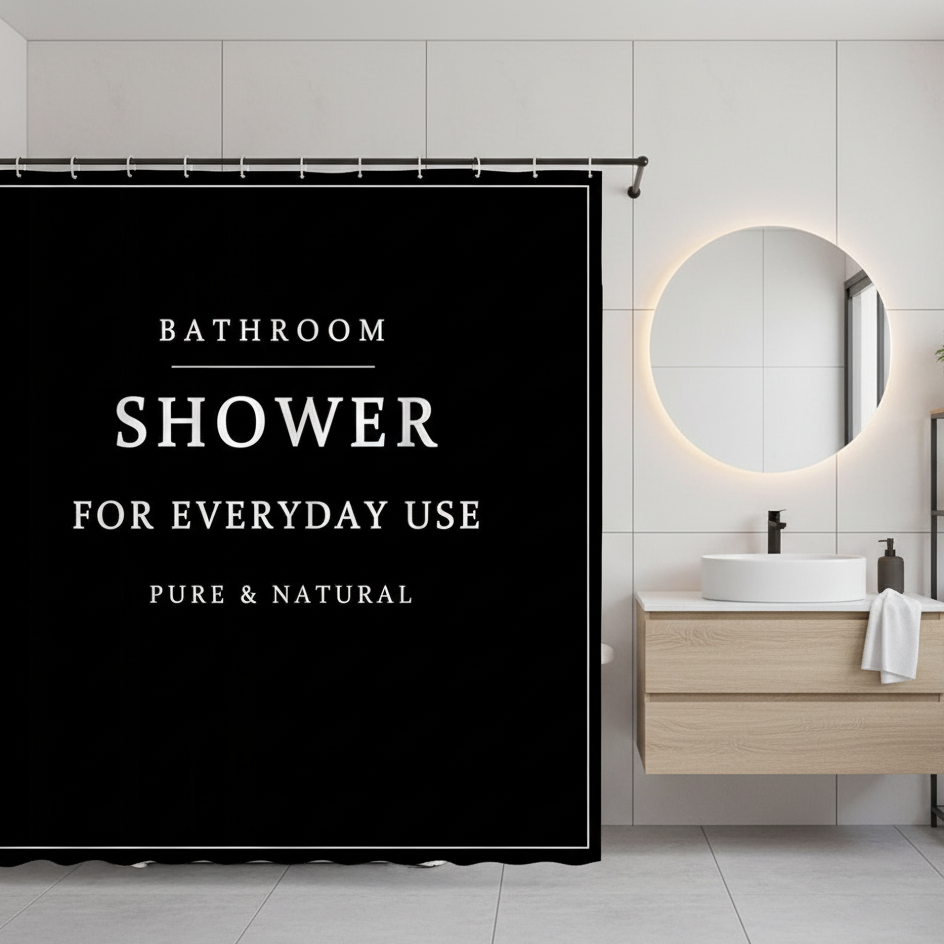 Rideau de douche original pour salle de bain | Hydra | Instant rideau