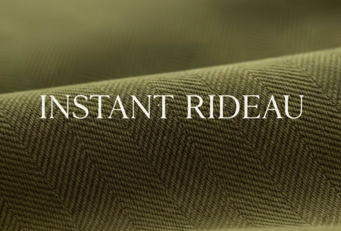 Rideau décoratif vert olive en chenille, occultant et haut de gamme pour intérieur | Rups | Instant Rideau