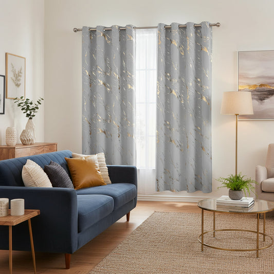 Rideau design gris  | Seraphis | Instant Rideau