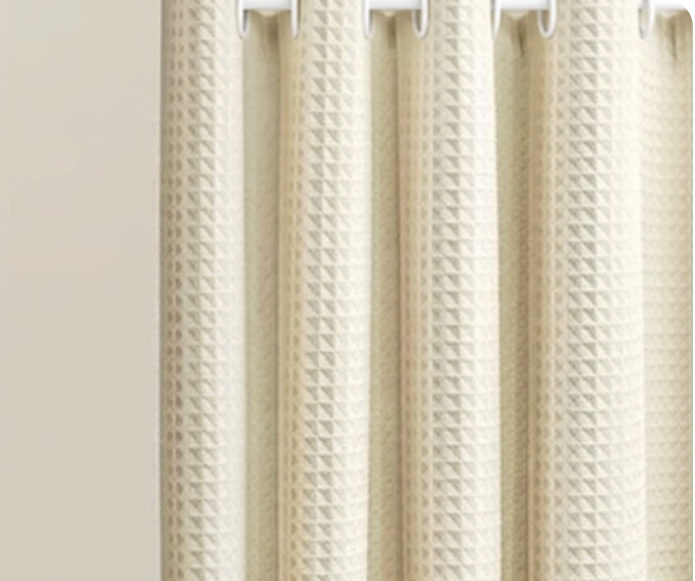 Rideau de douche salle de bain jaune épais, protection contre l’humidité | Gofry | Instant Rideau
