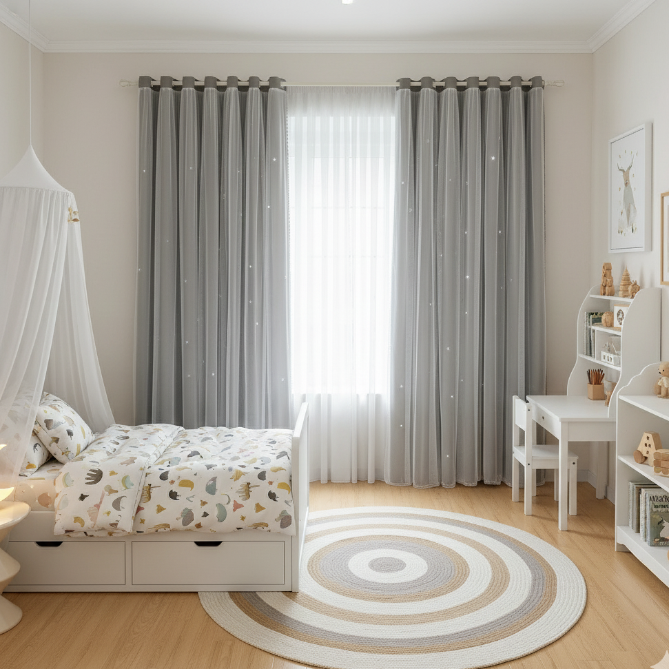 Rideau Kidy apportant sécurité, douceur et ambiance chaleureuse à la chambre | Kidy | Instant rideau