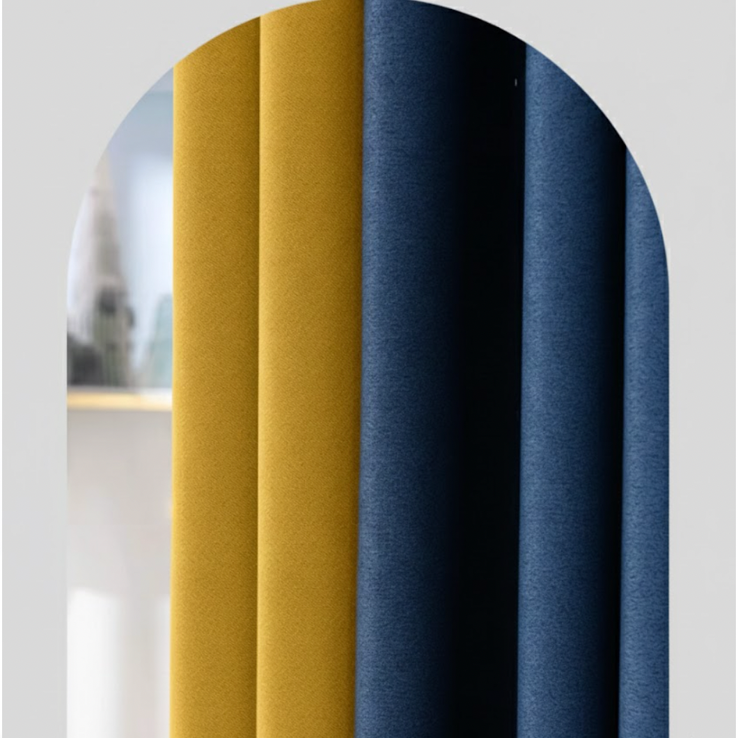 Rideau épais insonorisé et occultant pour grandes fenêtres et intérieur silencieux | Silencio | Instant Rideau