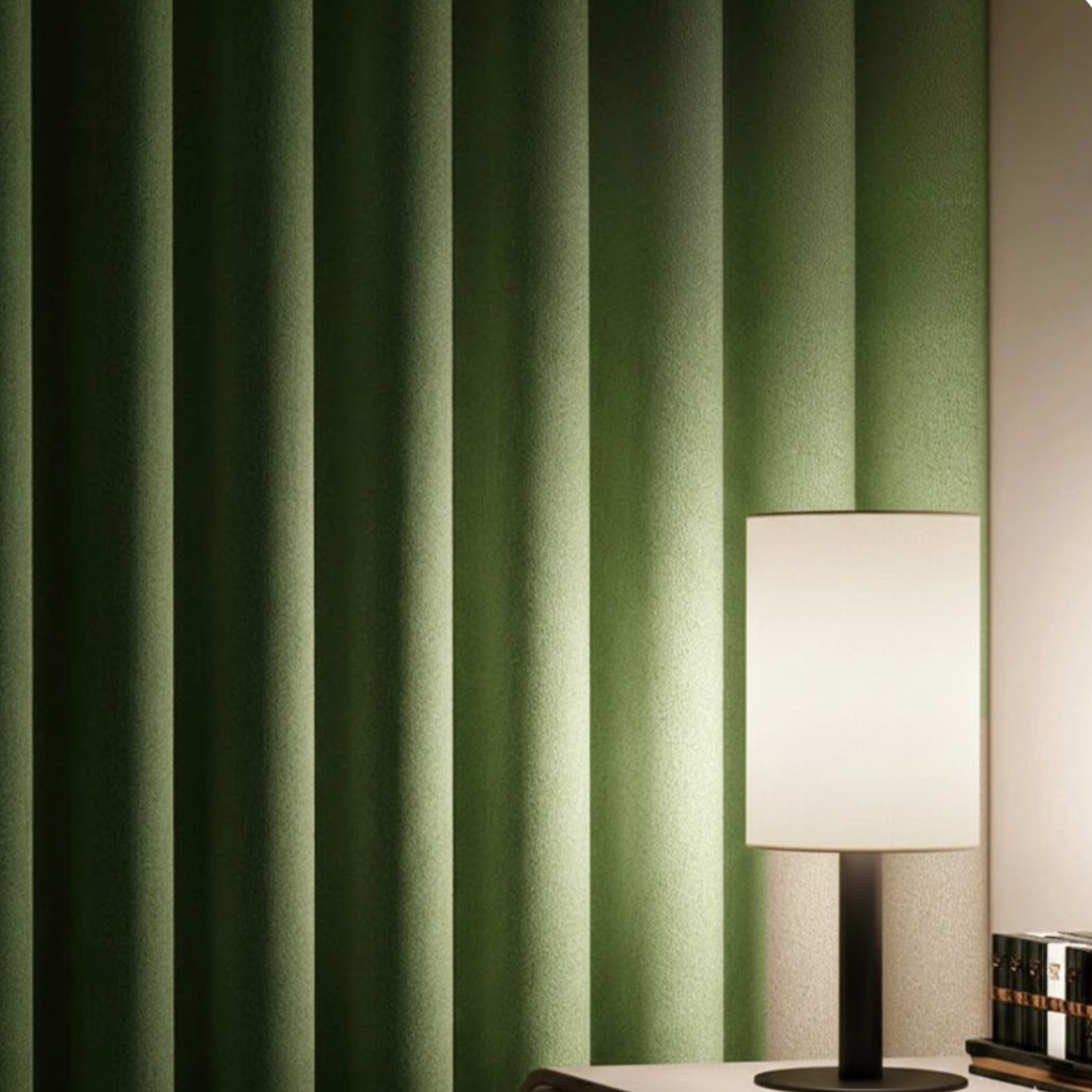 Rideau épais insonorisé et occultant pour grandes fenêtres et intérieur silencieux | Silencio | Instant Rideau