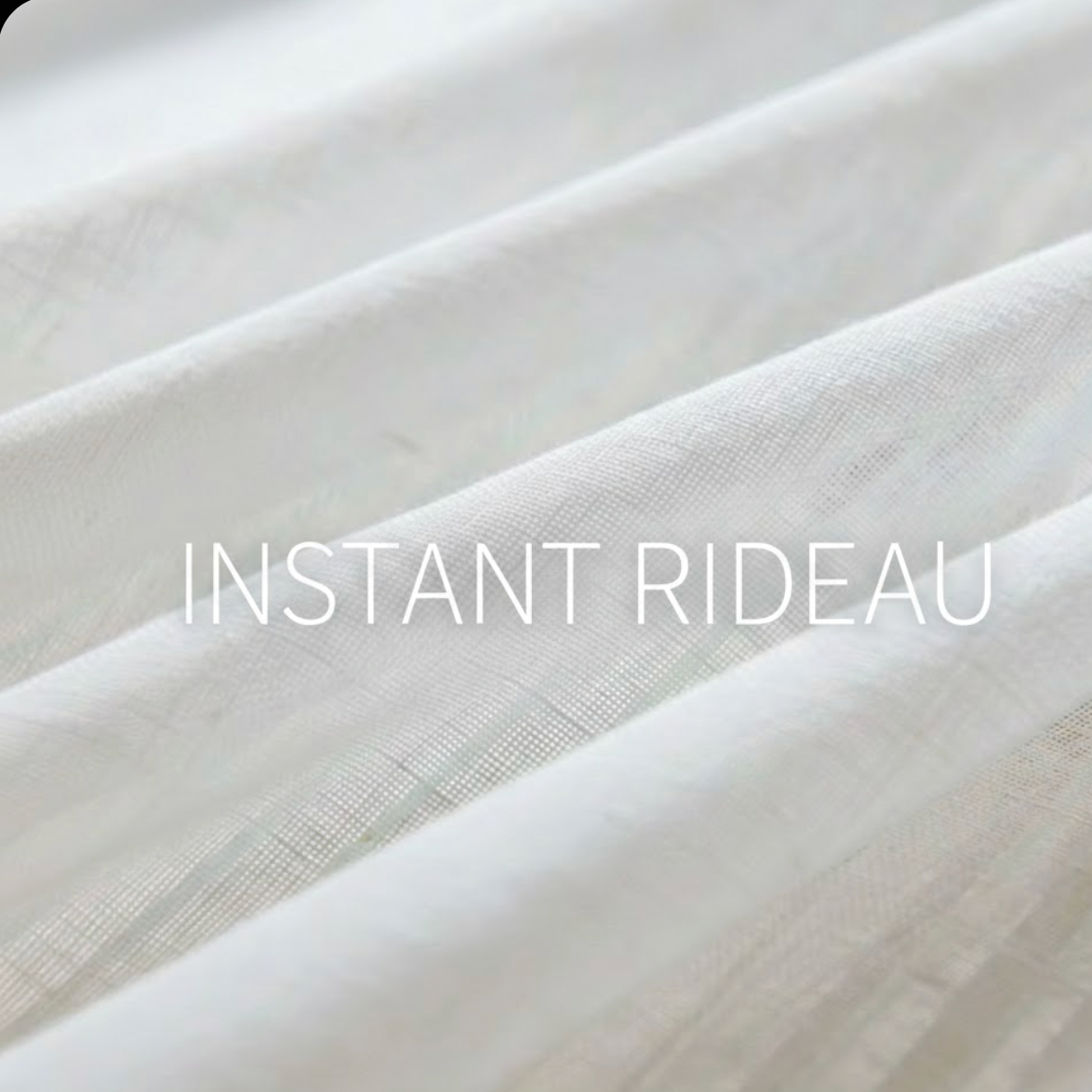 rideau lin polyester rayé tissé en fil | Linera | Instant Rideau