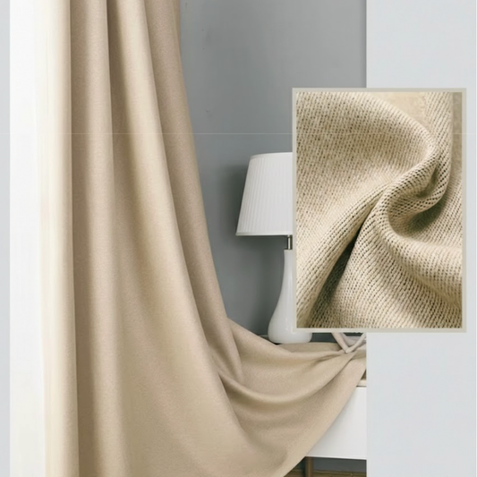 Rideau occultant et insonorisé beige pour chambre | Silencio | Instant Rideau