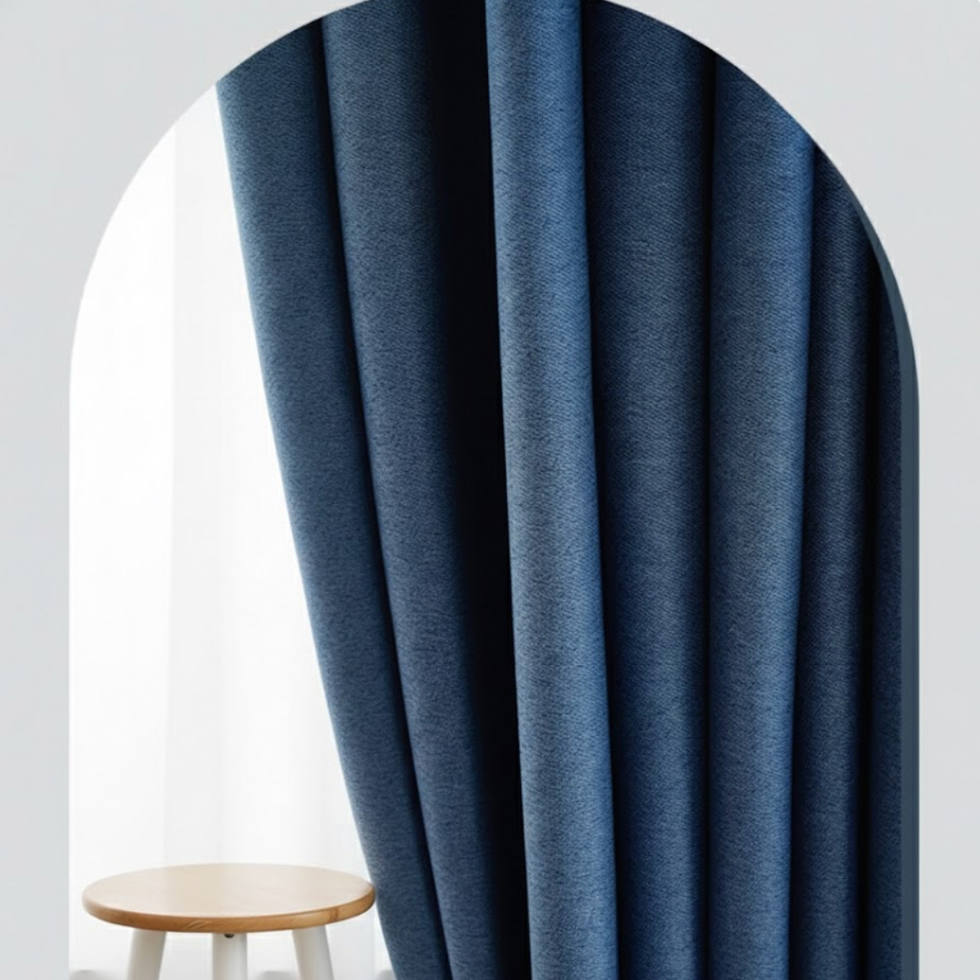 Rideau occultant et insonorisé bleu-marine pour chambre et salon, confort visuel et isolation phonique | Silencio | Instant Rideau