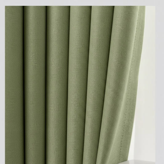 Rideau occultant et insonorisé vert pour chambre et salon, isolation phonique et confort thermique | Silencio | Instant Rideau