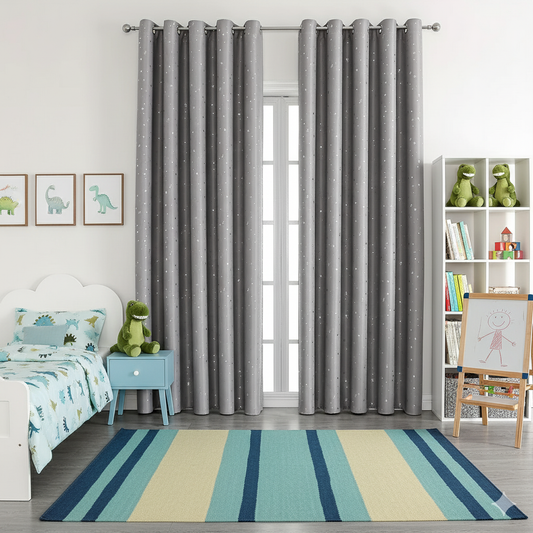 Rideau occultant pour chambre enfant avec étoiles | Stars | Instant rideau 