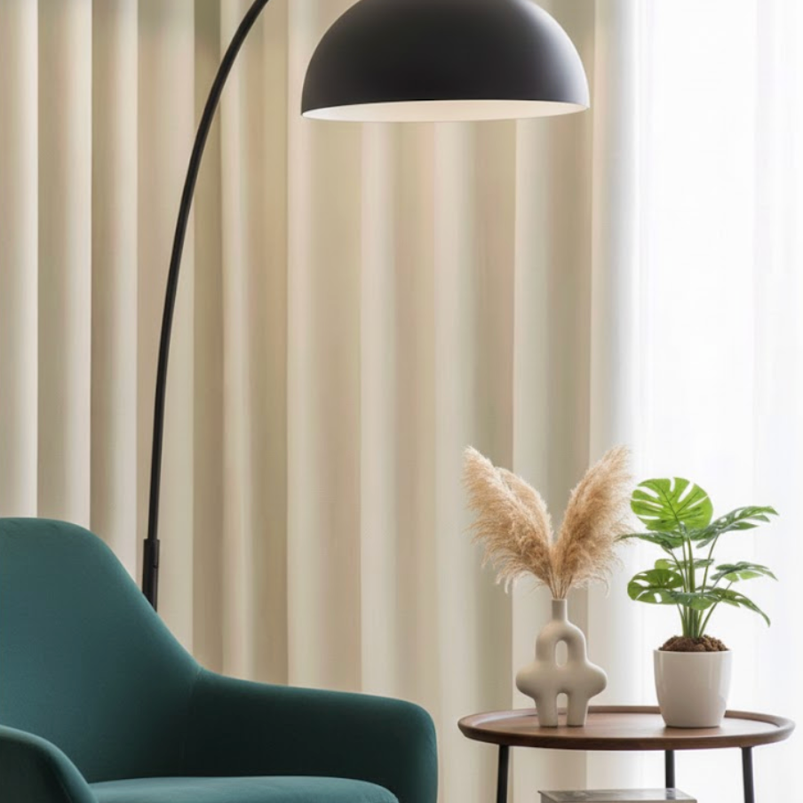 Rideau occultant epais ecru salon | Velunia | Instant Rideau