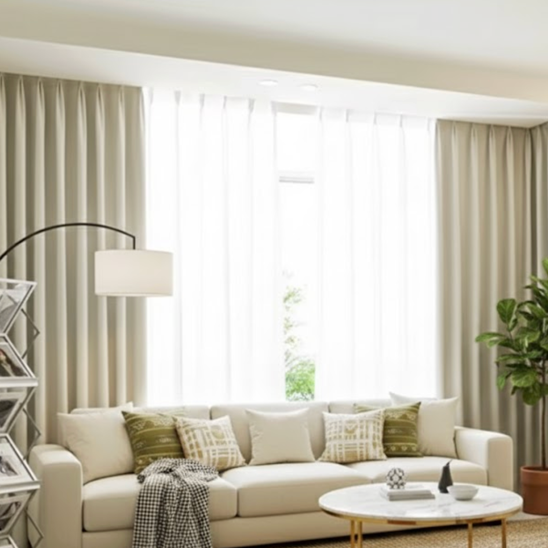 Rideau occultant épais écru | Vélunia