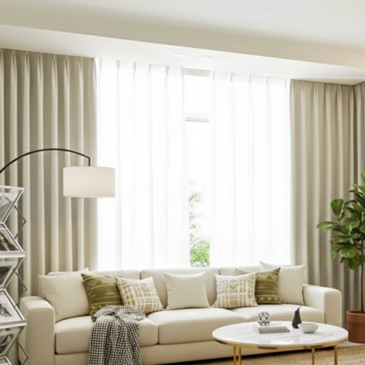 Rideau occultant épais écru | Vélunia