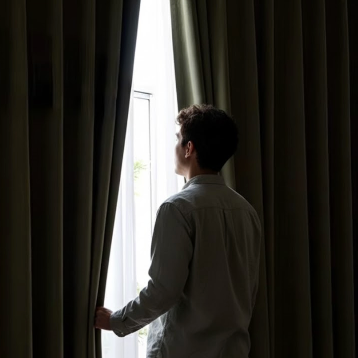 Rideau occultant epais gris obscurite | Velunia | Instant Rideau