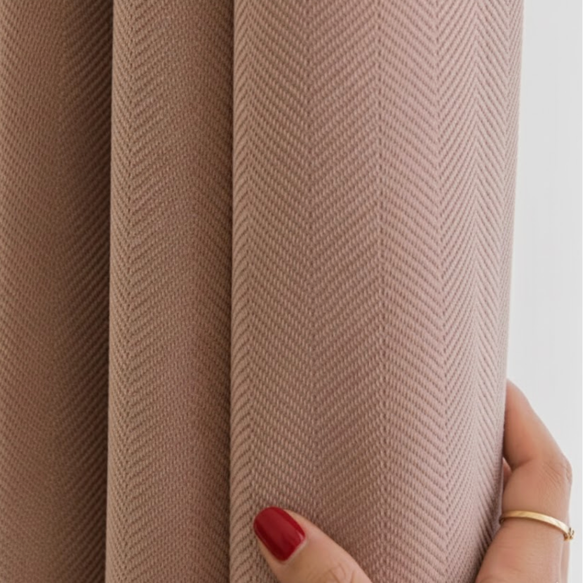 Rideau occultant épais vieux rose tissus motif | Vélunia | Instant Rideau