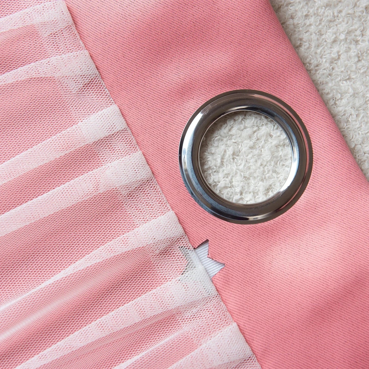 Rideau occultant enfant rose | Kidy | Instant Rideau