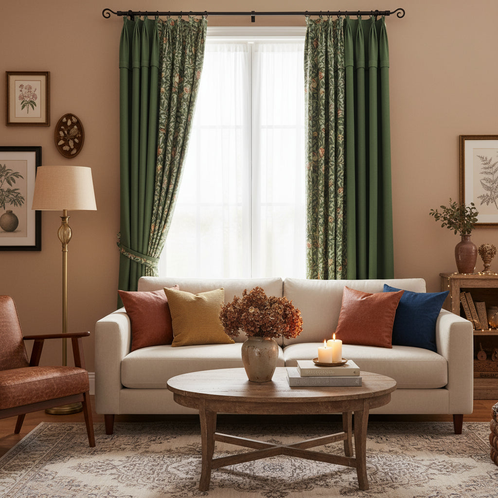 Rideau occultant dans un salon | Majestia | Instant Rideau