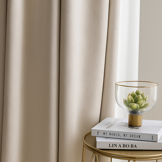 Rideau occultant thermique beige clair | Vionelle | Instant Rideau