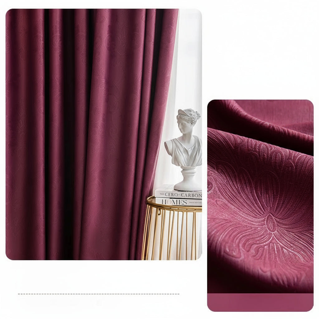 Rideau occultant thermique bordeaux | Vionelle | Instant Rideau