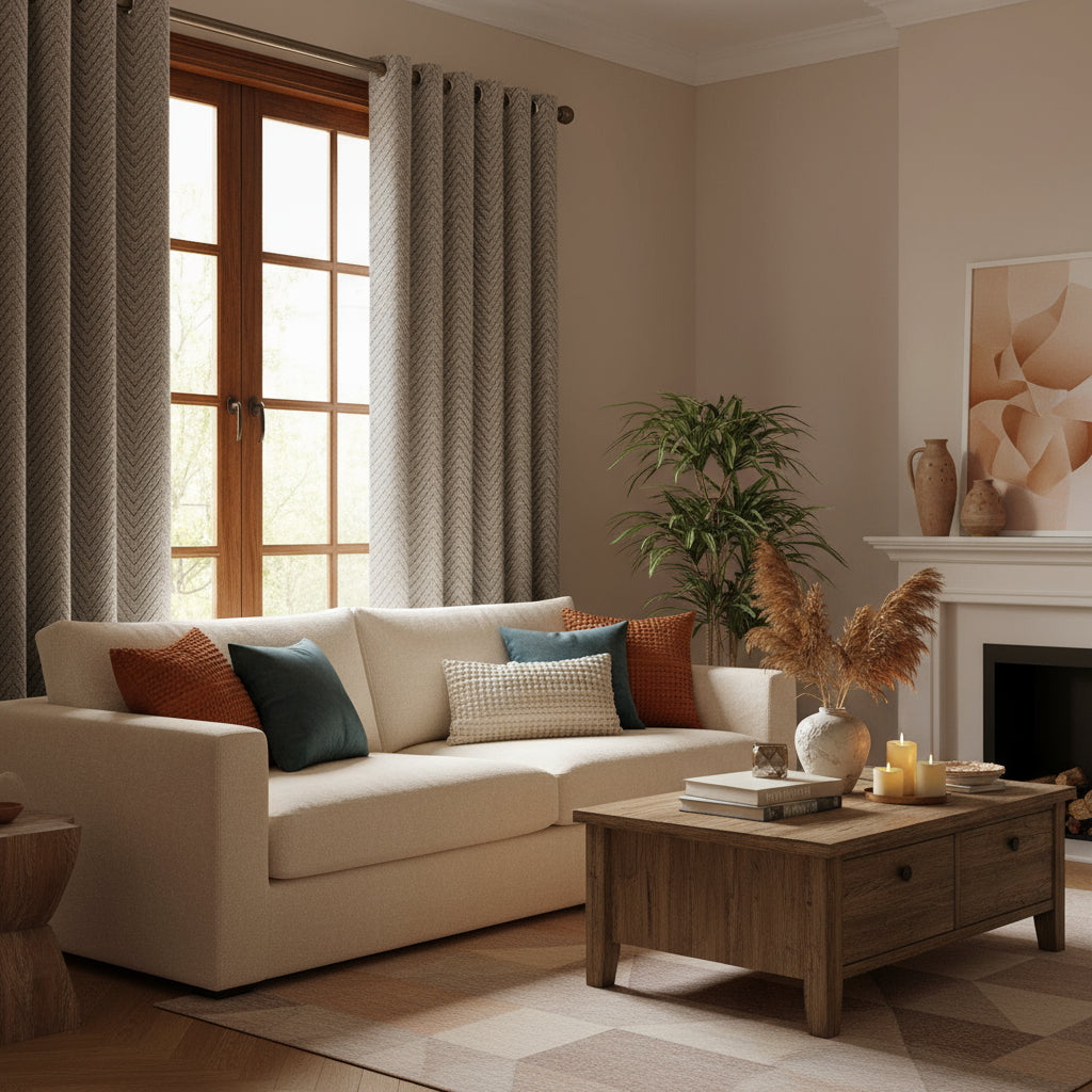Rideau occultant thermique gris clair | Serenya | Instant Rideau