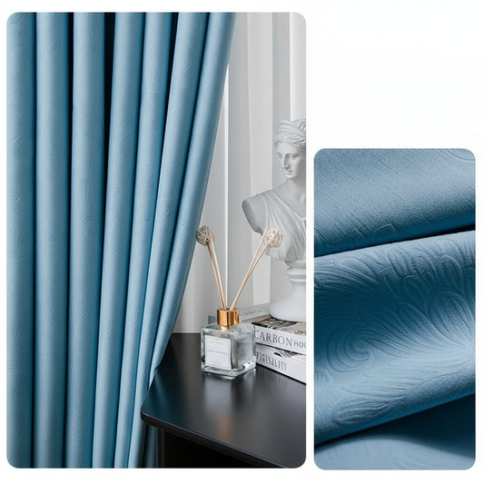 Rideau occultant thermique moderne bleu | Vionelle | Instant Rideau