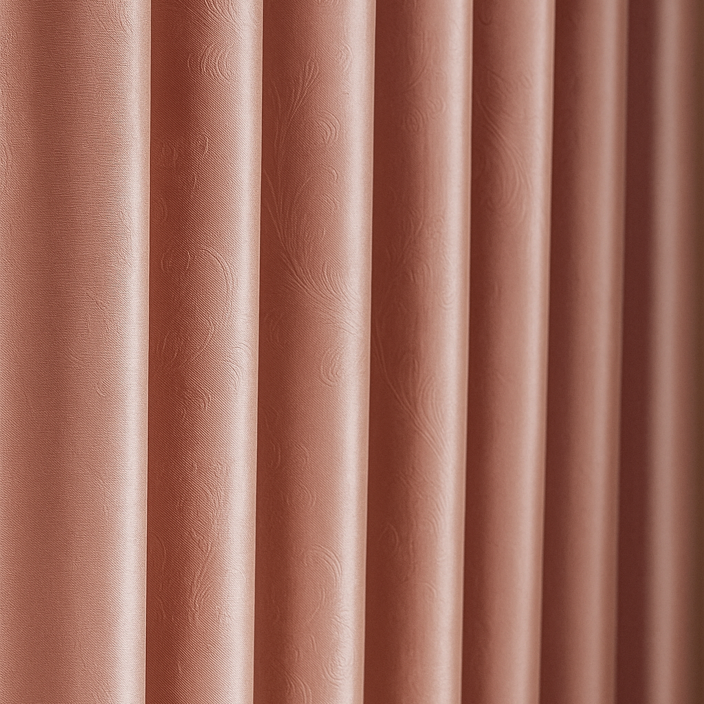 Rideau occultant thermique rose motif tissu | Vionelle | Instant Rideau