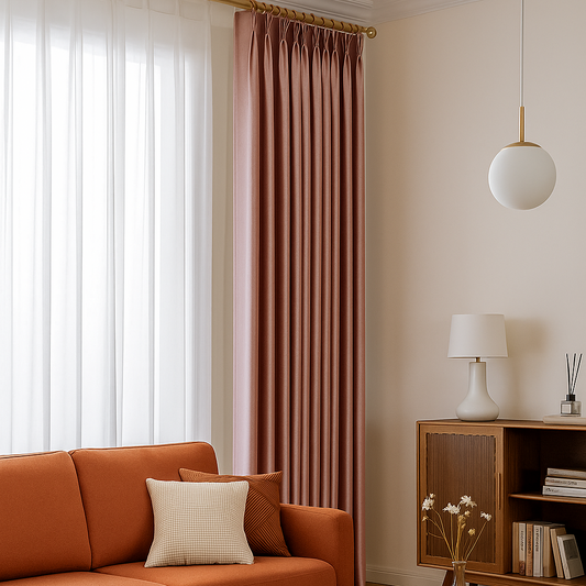 Rideau occultant thermique rose | Vionelle | Instant Rideau