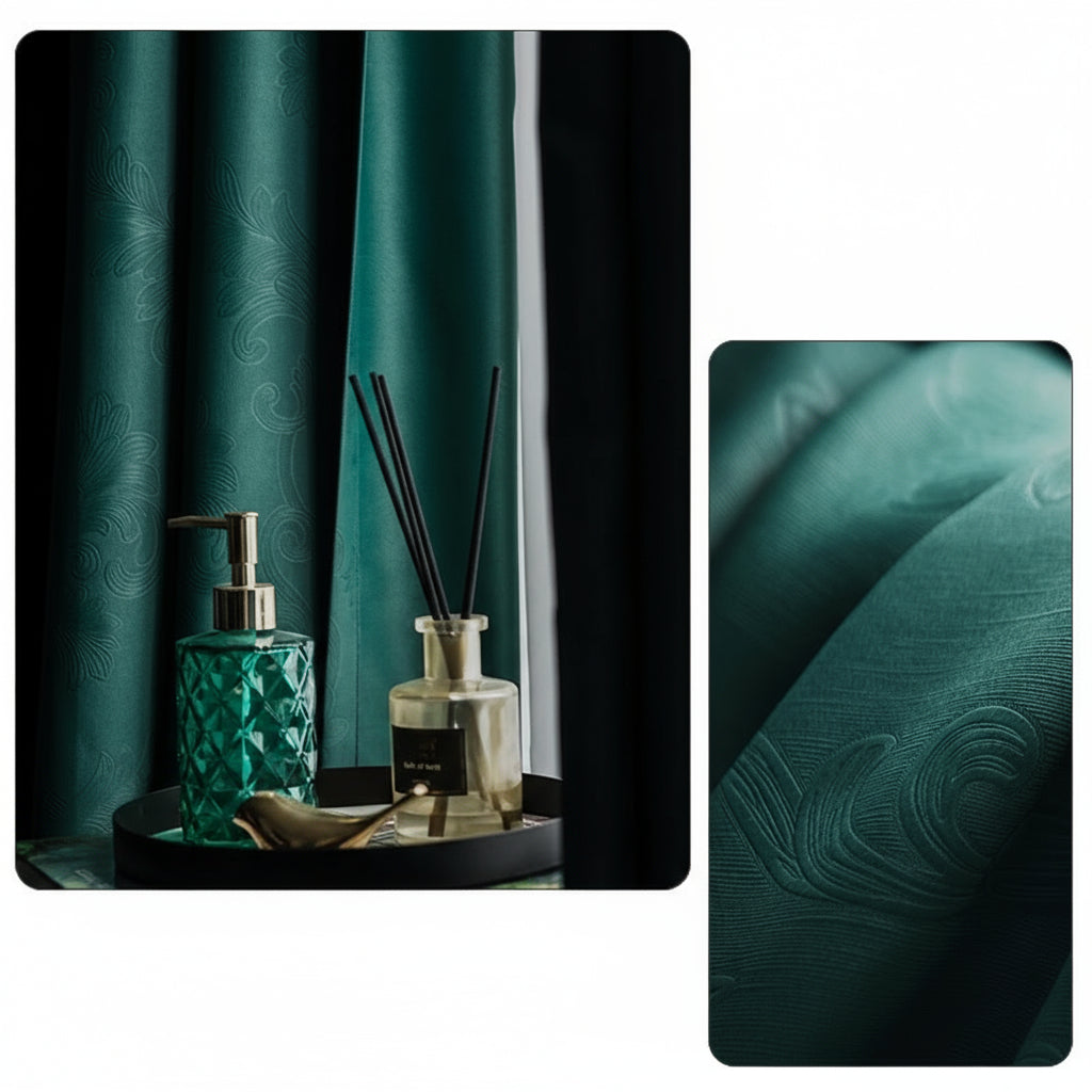 Rideau occultant thermique vert  | Vionelle | Instant Rideau