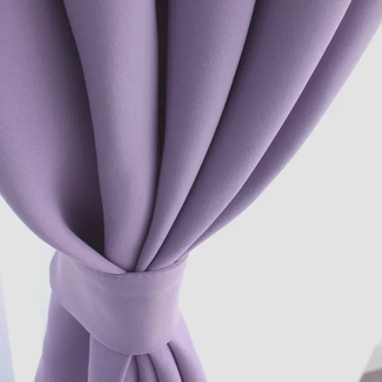 rideau occultant attaché violet style coréen dans salon | Korean | Instant rideau