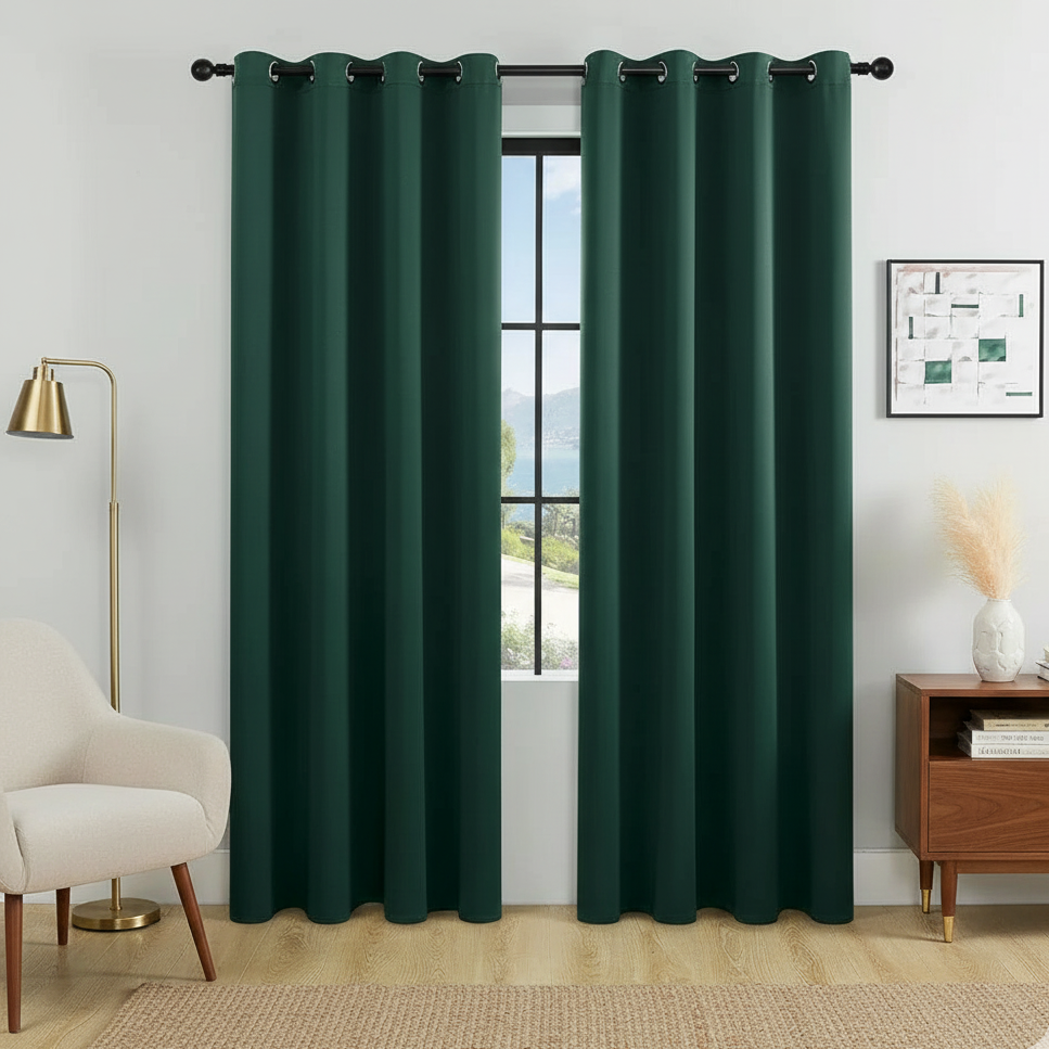 Rideau Ombrel occultant pour salon ou chambre, ambiance chaleureuse et apaisante | Ombrel | Instant rideau