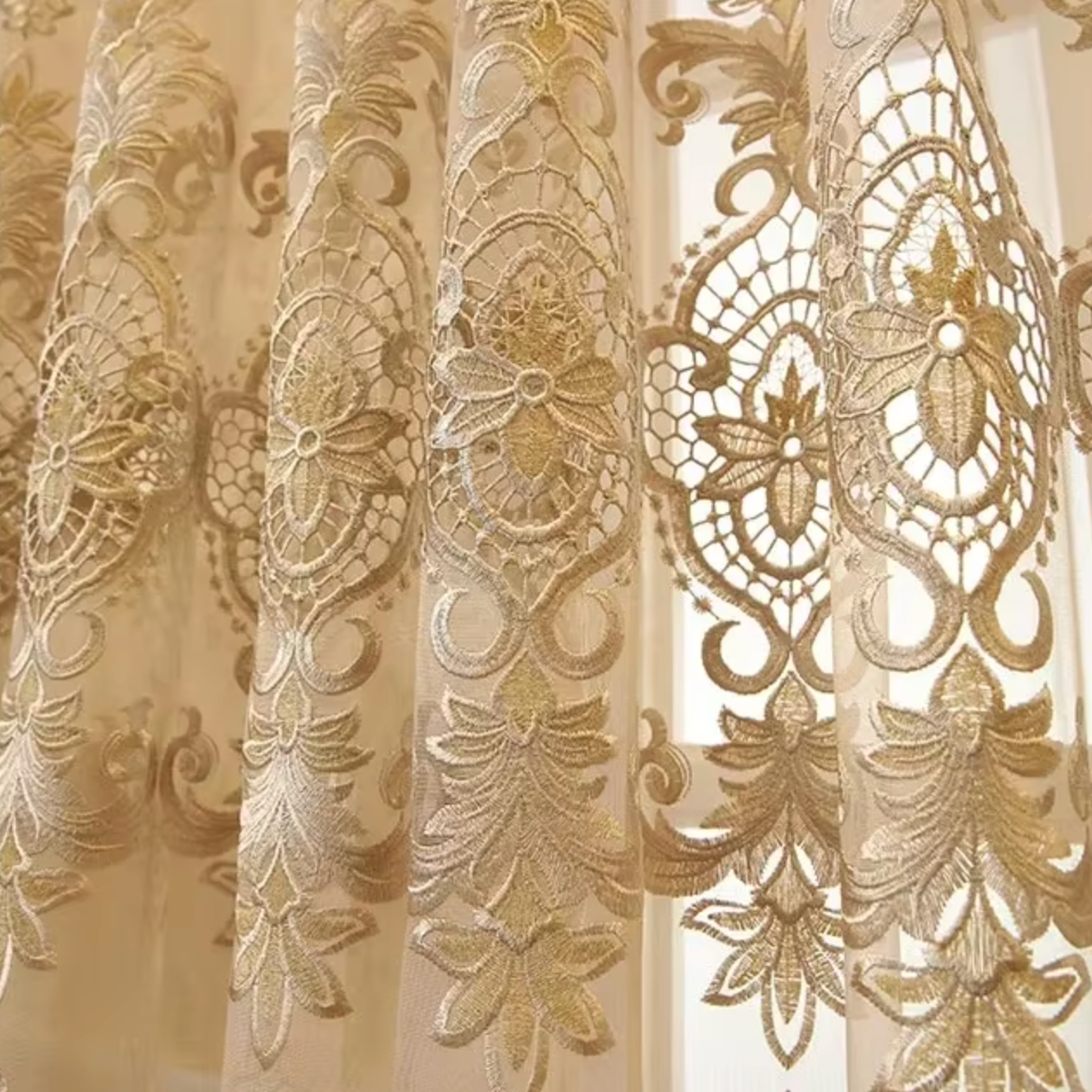 rideau tulle beige | Luxury | Instant rideau 