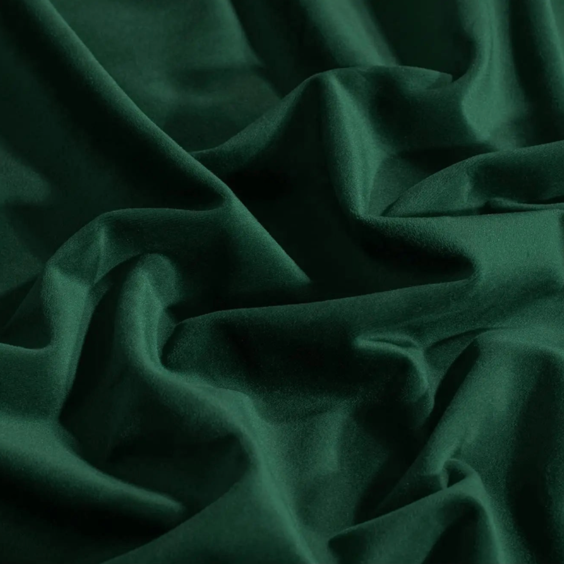 Rideau velours vert décoration chic, passe-tringle | Yesil | Instant Rideau