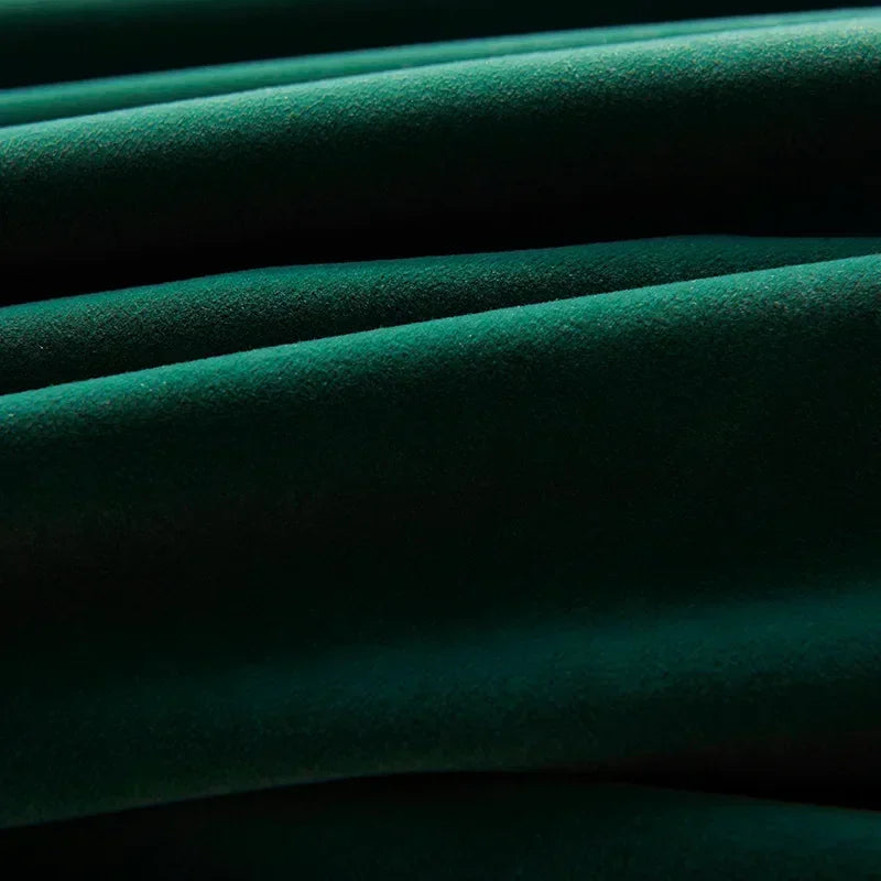 Rideau en velours vert profond haut de gamme épais occultant pour décoration intérieure moderne élégante et chaleureuse | Velaris | Instant rideau