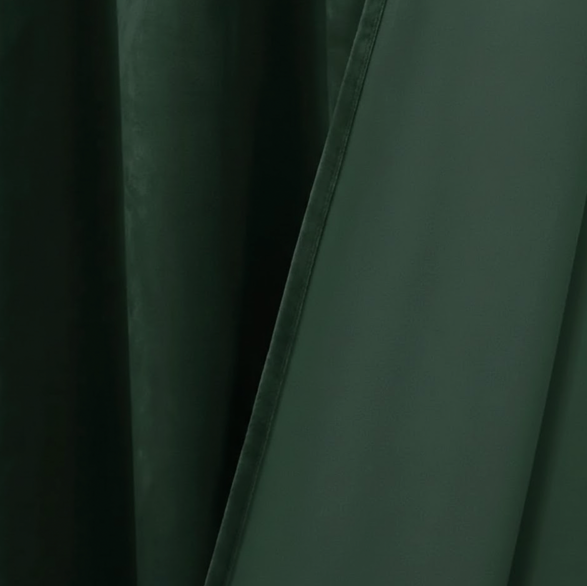 Rideau en velours vert pour salon et chambre | Yesil | Instant Rideau