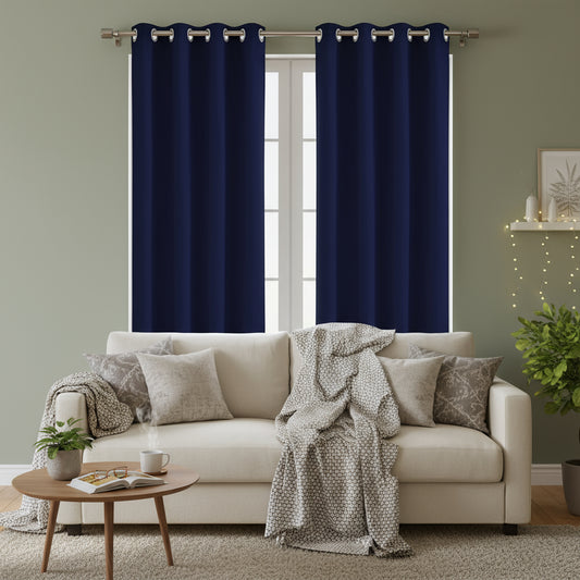 rideau occultant thermique bleu marine | Opale | Instant rideau