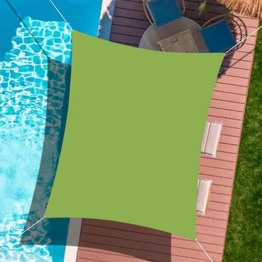 Toile d’ombrage verte anti UV jardin nature terrasse protection solaire | Sunara | Instant rideau