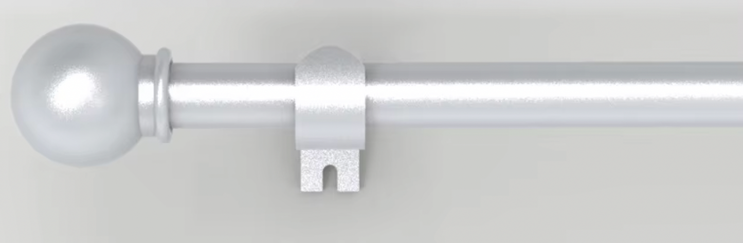 Tringle à rideau argentée finition luxe pour intérieur raffiné | Instant Rideau