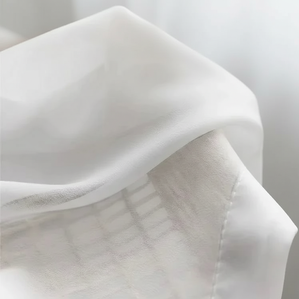 voilage blanc tissu matiere | Obsidian | Instant rideau