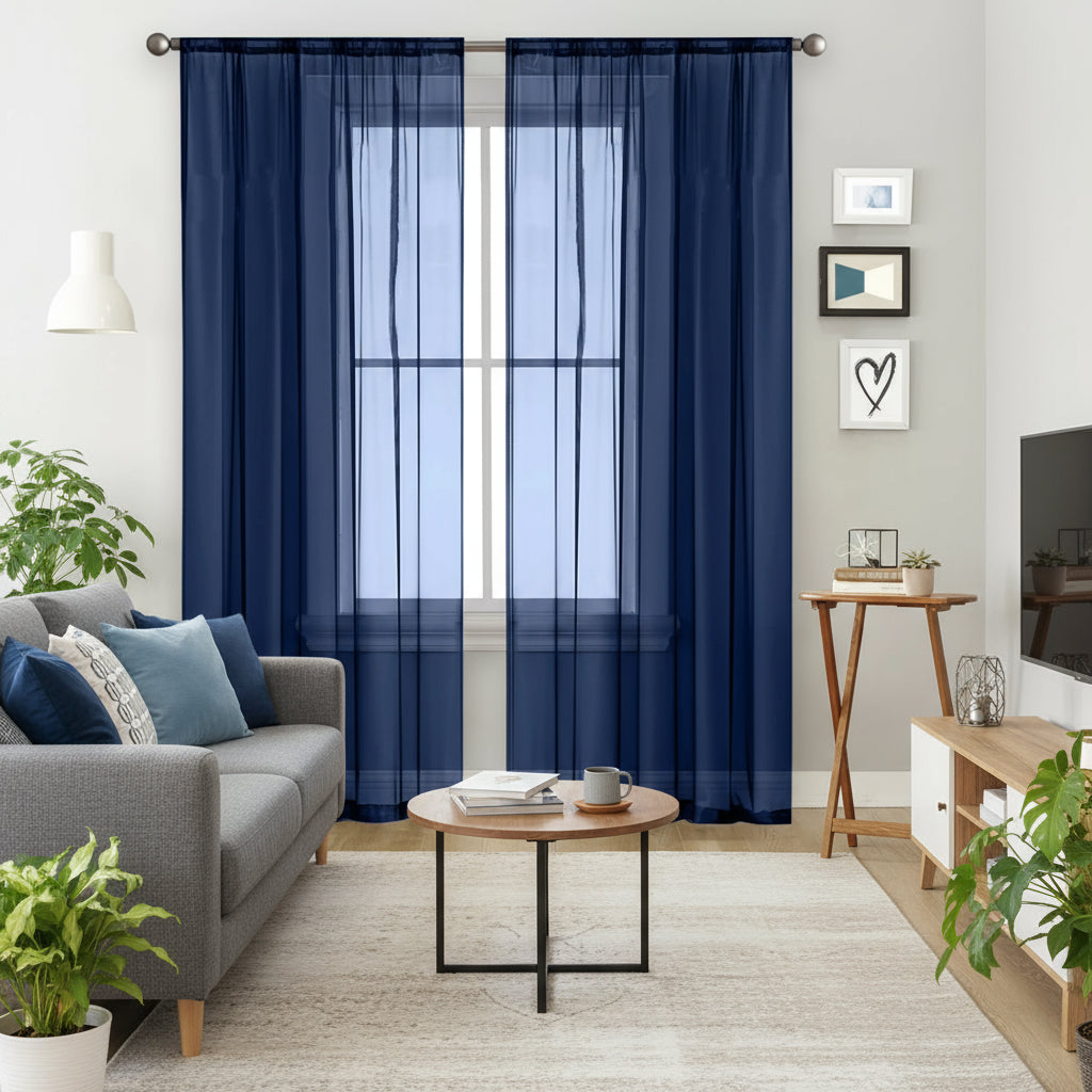 voilage bleu marine | Mistral | Instant rideau