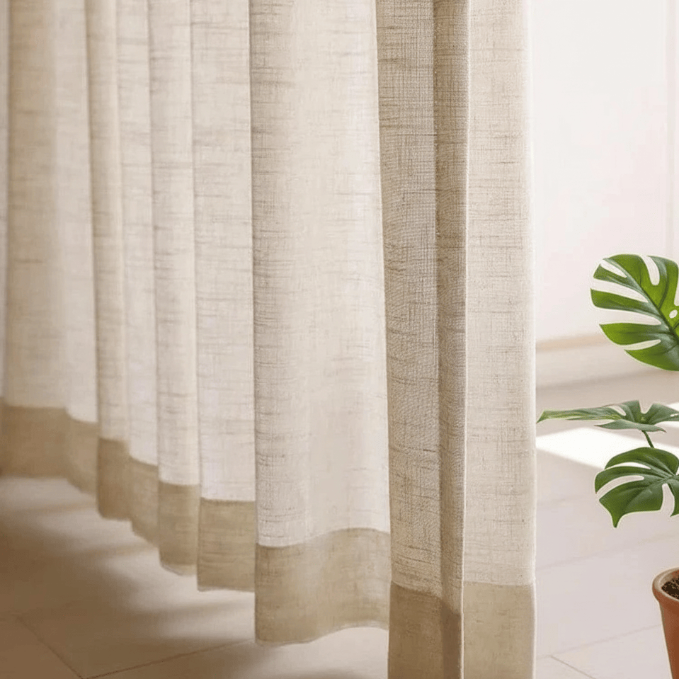Voilage effet lin | Nuvina | Instant Rideau