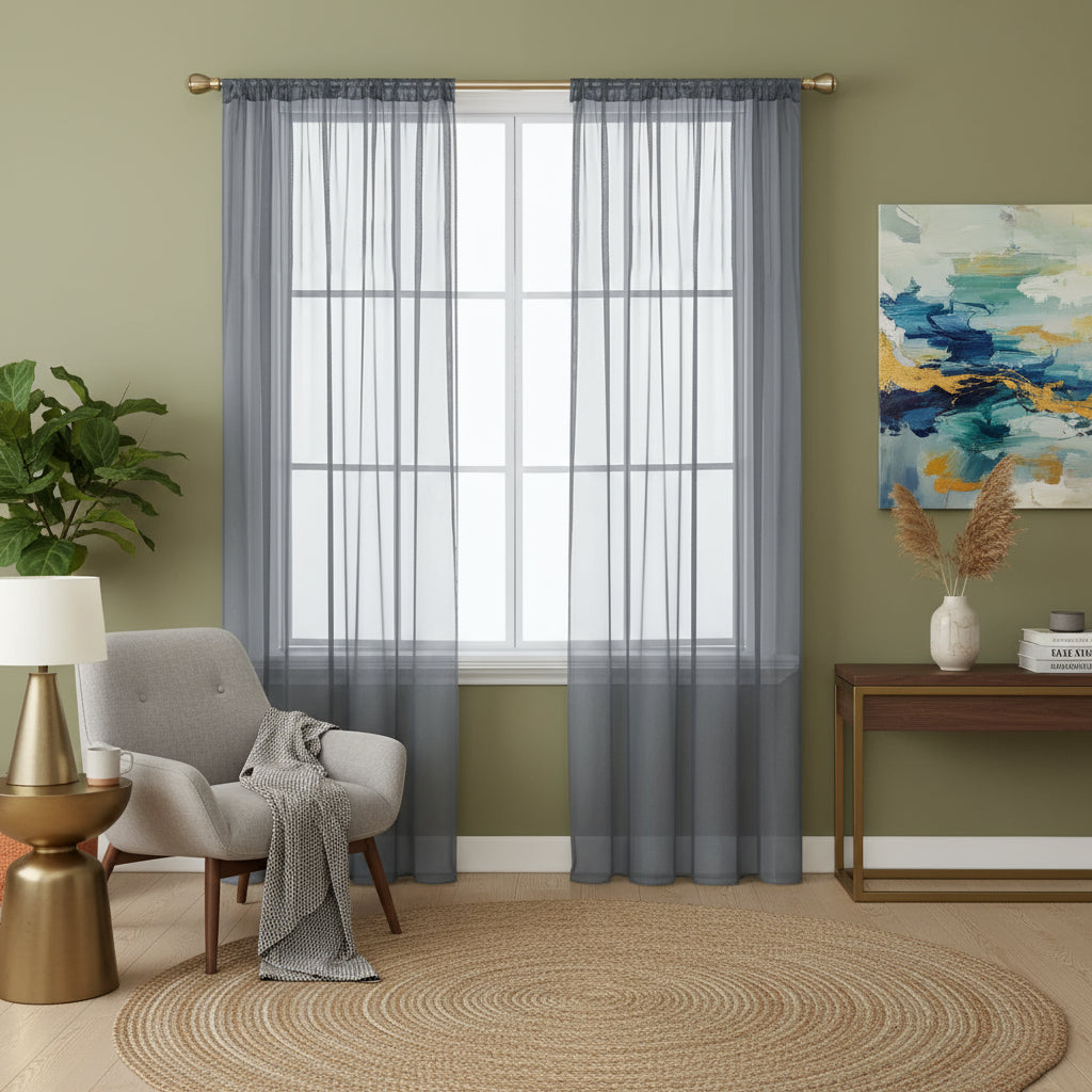 voilage gris | Mistral | Instant rideau