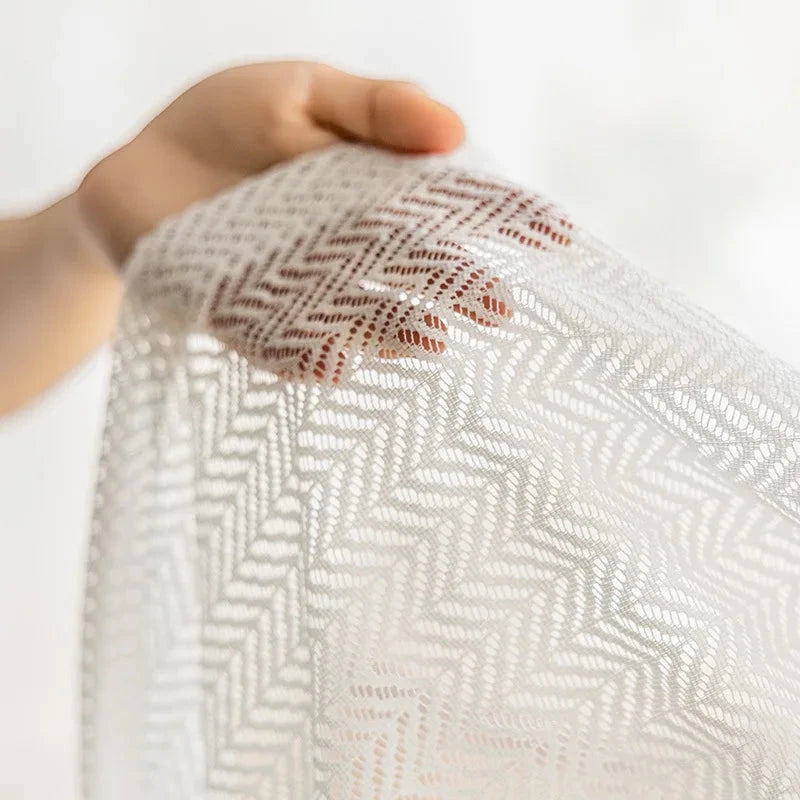 Voilage japonais vu du tissu | Zen | Instant Rideau