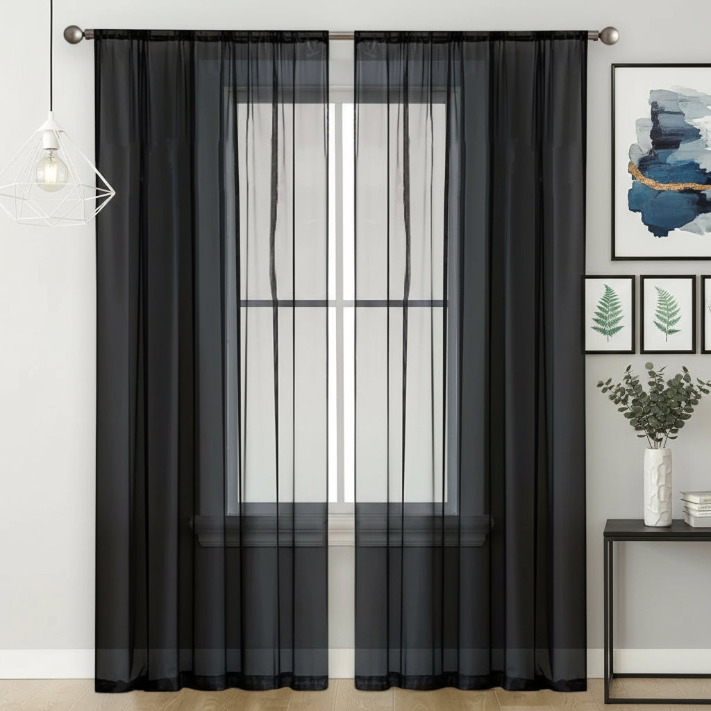 voilage noir | Mistral | Instant rideau