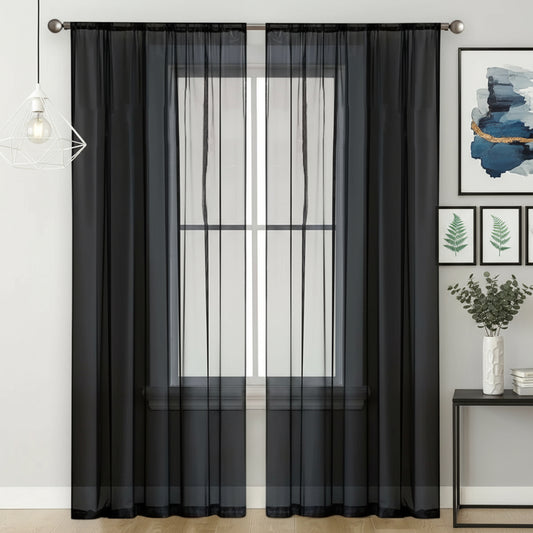 voilage noir | Mistral | Instant rideau