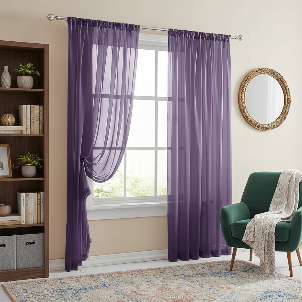 voilage violet | Mistral | Instant rideau